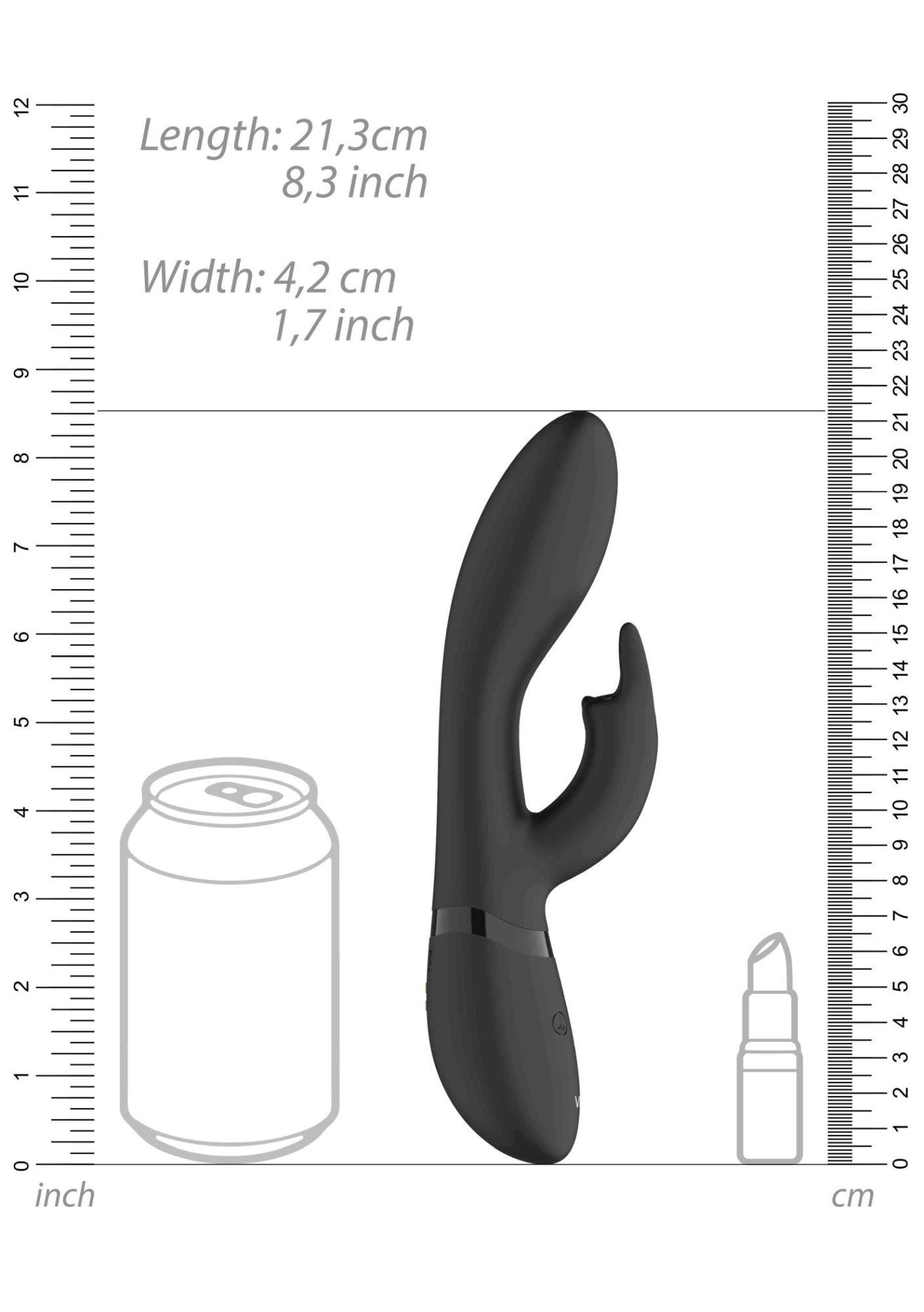 wibrator-zosia - classic g-spot rabbit - black