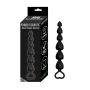 Koraliki analne silikonowe Power Escorts czarny 18 5 cm - 2