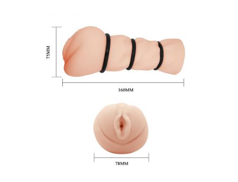 Masturbator wagina 3D Crazy Bull realistyczny silikonowy - 5