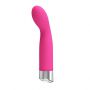 Wibrator punktu G Pretty Love John silikonowy magenta wodoodporny - 2