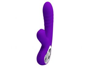 Wibrator ssący punktu G silikonowy Pretty Love fioletowy USB