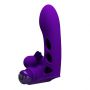 Wibrator na palec silikonowy Pretty Love Orlando fioletowy - 3