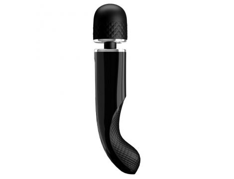 Masażer wibracyjny Pretty Love super mocny silikonowy czarny USB 24 cm - 4