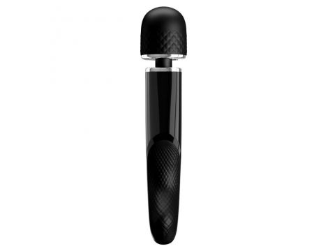 Masażer wibracyjny Pretty Love super mocny silikonowy czarny USB 24 cm - 6