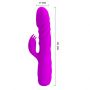 Wibrator króliczek pchający Pretty Love Melanie fioletowy silikonowy USB - 5
