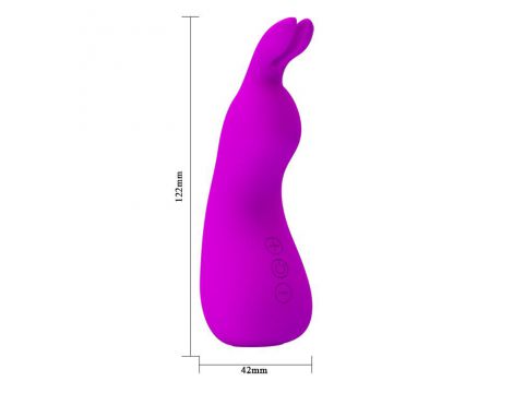 Wibrator króliczek silikonowy Pretty Love Nakki fioletowy USB - 4