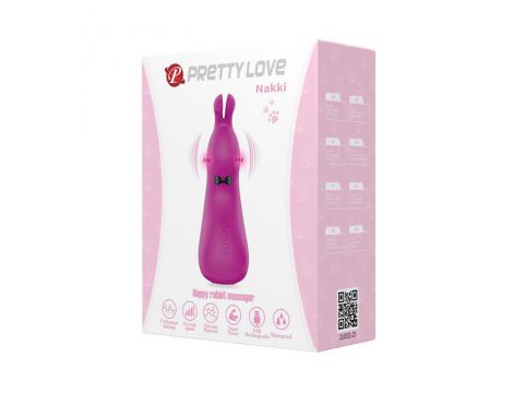 Wibrator króliczek silikonowy Pretty Love Nakki fioletowy USB - 7