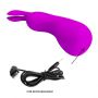 Wibrator króliczek silikonowy Pretty Love Nakki fioletowy USB - 7