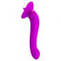 Wibrator z lizaniem Pretty Love Faust fioletowy silikonowy USB - 5