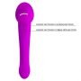 Wibrator z lizaniem Pretty Love Faust fioletowy silikonowy USB - 6