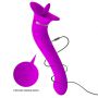 Wibrator z lizaniem Pretty Love Faust fioletowy silikonowy USB - 7