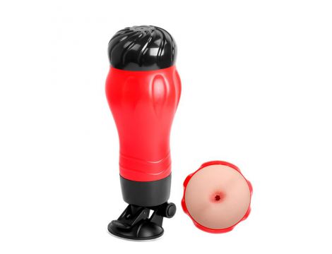Masturbator teksturowany Crazy Bull Flora Ass z podstawą ssącą
