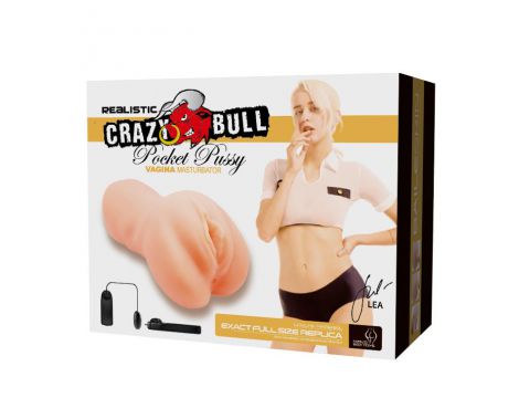 Realistyczna wibrująca wagina kieszonkowa Crazy Bull - 9