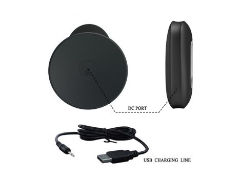 Wibrujący korek analny Mr Play z pilotem silikonowy czarny USB - 7