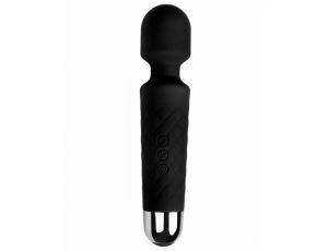 Wibrator mini różdżka EasyToys czarny silikonowy USB 20 cm wodoodporny