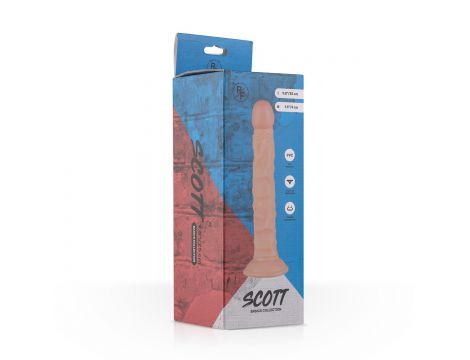 Dildo realistyczne Real Fantasy Scott beżowe 25 cm - 6