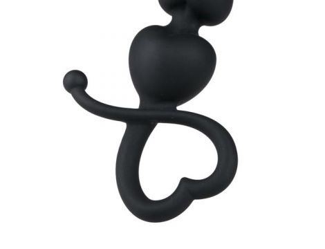 Korek analny EasyToys serce silikonowy czarny 18 cm - 10