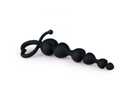 Korek analny EasyToys serce silikonowy czarny 18 cm - 5