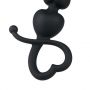 Korek analny EasyToys serce silikonowy czarny 18 cm - 10