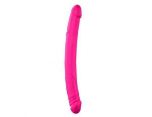Podwójne dildo Dorcel Real Double silikonowe różowe 42 cm