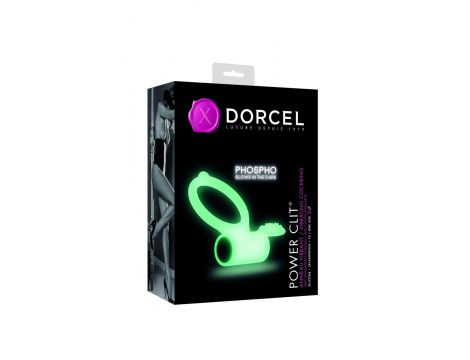 Pierścień wibrujący Dorcel Power Clit fosforyzujący