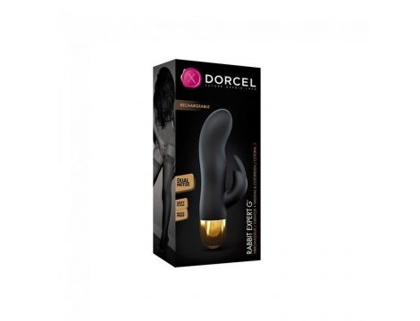 Wibrator króliczek Dorcel Rabbit Expert G czarnozłoty 19cm USB wodoodporny - 2