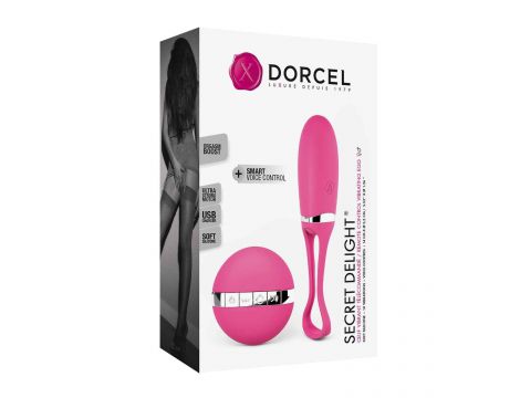 Jajeczko wibrujące Secret Delight magenta Dorcel USB 12,5 cm - 8