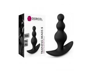 Silikonowy korek analny koralikowy treningowy Dorcel S 10 cm