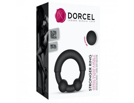Pierścień erekcyjny silikonowy Stronger Ring Dorcel z metalowymi wypustkami - 8