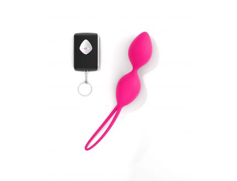 Kulki gejszy wibrujące Dorcel Divine Balls różowe USB - 2