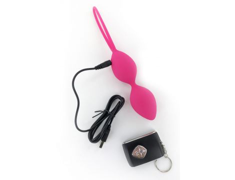 Kulki gejszy wibrujące Dorcel Divine Balls różowe USB - 4
