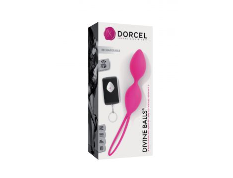 Kulki gejszy wibrujące Dorcel Divine Balls różowe USB