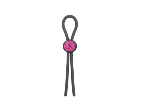 Pętelka erekcyjna regulowana silikonowa Mr Dorcel czarna 29 cm