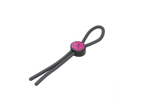 Pętelka erekcyjna regulowana silikonowa Mr Dorcel czarna 29 cm - 2