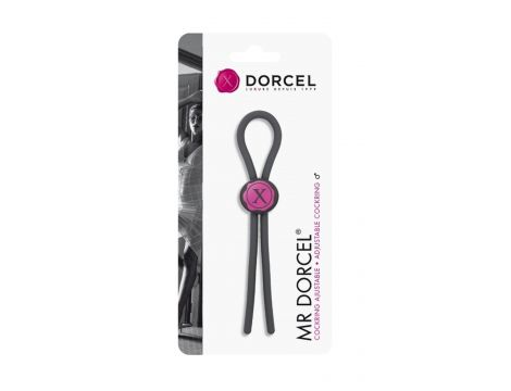 Pętelka erekcyjna regulowana silikonowa Mr Dorcel czarna 29 cm - 5