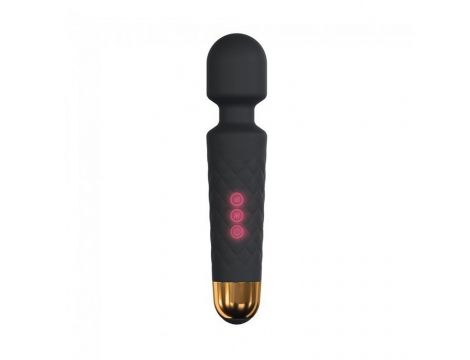 Zestaw masażera wibracyjnego Wanderful Dorcel silikonowy czarny 20 cm - 4