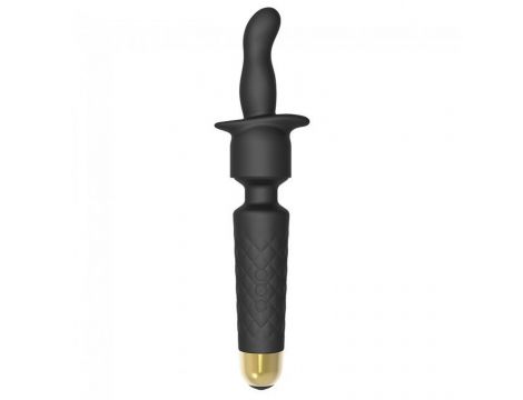 Zestaw masażera wibracyjnego Wanderful Dorcel silikonowy czarny 20 cm - 7