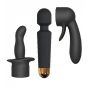 Zestaw masażera wibracyjnego Wanderful Dorcel silikonowy czarny 20 cm - 2