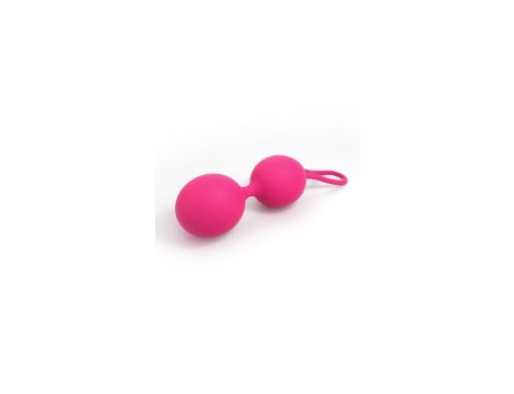 Kulki gejszy podwójne silikonowe Dorcel różowe 15,6 cm - 3