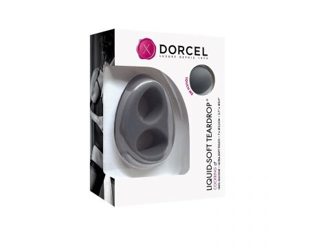 Pierścień erekcyjny silikonowy Liquid Soft Teardrop Dorcel czarny