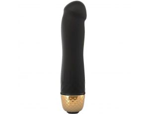 Wibrator mini silikonowy Dorcel Mini Must Gold czarny 12 cm wodoodporny