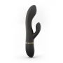 Wibrator króliczek Dorcel Glam Rabbit silikonowy czarny USB 21,8 cm - 2