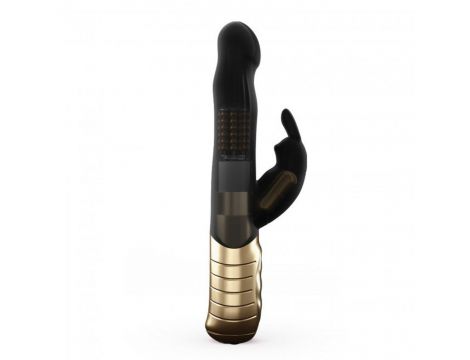 Wibrator króliczek Dorcel Baby Rabbit czarno złoty USB 22 cm - 3