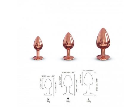 Korek analny z diamencikiem Diamond Dorcel M - 7