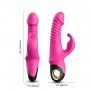 Wibrator króliczek silikonowy Zing pulsacyjnoobrotowy różowy 20cm - 8