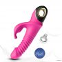 Wibrator króliczek silikonowy Zing pulsacyjnoobrotowy różowy 20cm - 7