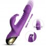 Wibrator króliczek silikonowy pulsacyjnoobrotowy Zing fioletowy 20cm - 2