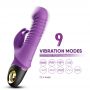 Wibrator króliczek silikonowy pulsacyjnoobrotowy Zing fioletowy 20cm - 3