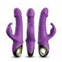 Wibrator króliczek silikonowy pulsacyjnoobrotowy Zing fioletowy 20cm - 8