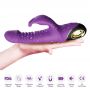 Wibrator króliczek silikonowy pulsacyjnoobrotowy Zing fioletowy 20cm - 5